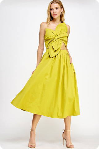 Lime After Lime Midi Dress