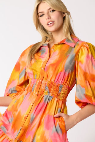 Autumn Sunset Maxi Dress