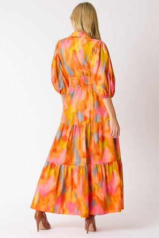 Autumn Sunset Maxi Dress