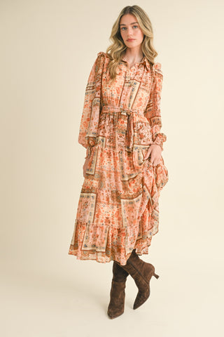 Patch Perfect Patchwork Midi Dress