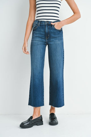 Just Black Scissor Cut Wide Leg Jeans