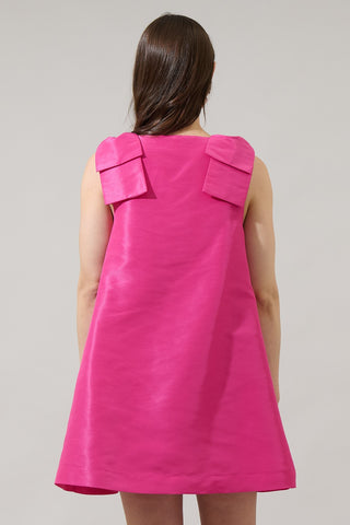Alani Bow Trapeze Mini Dress