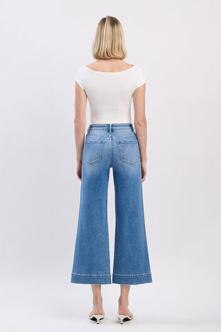 Flying Monkey High Rise Crop Wide Leg Jeans