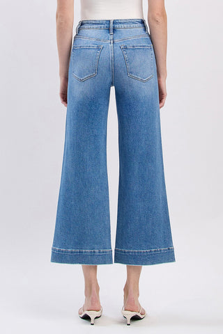 Flying Monkey High Rise Crop Wide Leg Jeans