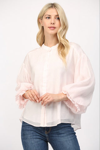 Striped Button Me Up Blouse