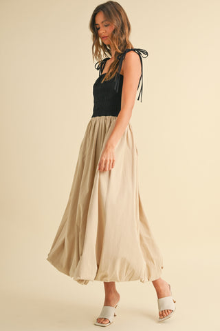 Block Party Contrasted Midi Dress