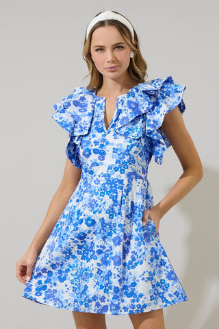 Garden Party Floral Ruffle Dress