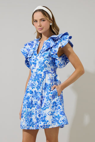 Garden Party Floral Ruffle Dress