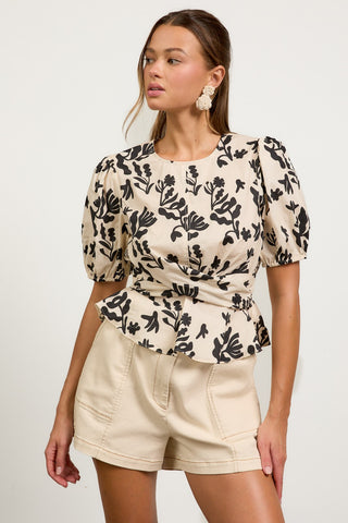 Pattern Perfect Poplin Top