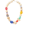 Wood & Multi Shape Stone Necklace