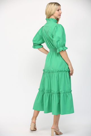 Bold And Beautiful Ruffle Maxi Dress