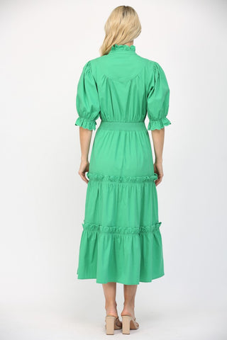 Bold And Beautiful Ruffle Maxi Dress
