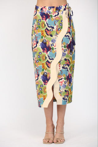 Breezy Does It Printed Skirt