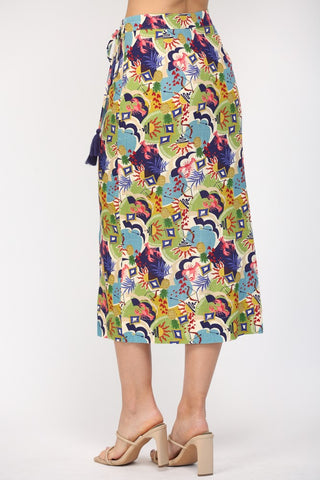 Breezy Does It Printed Skirt