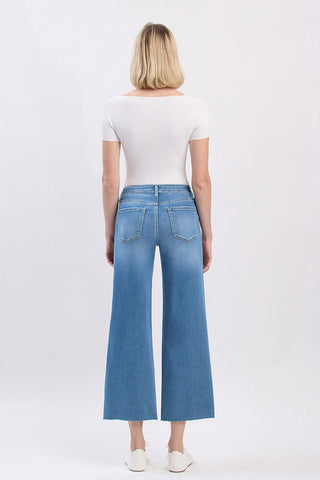 Flying Monkey High Rise Slim Wide Leg Crop Jean