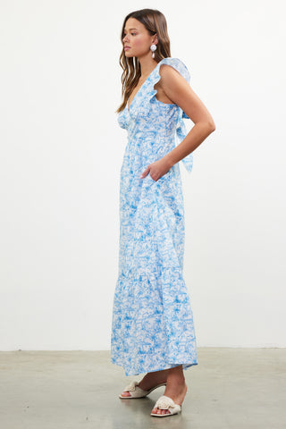 Printed To Perfection Midi Dress