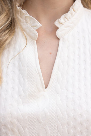 Cozy Current Textured Knit Top