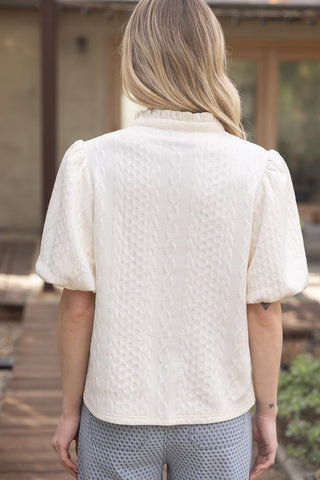 Cozy Current Textured Knit Top
