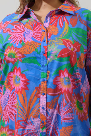 Heartbreaker Blooms Button Down Dress