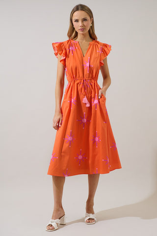 Karani Starburst Tiarna Midi Dress