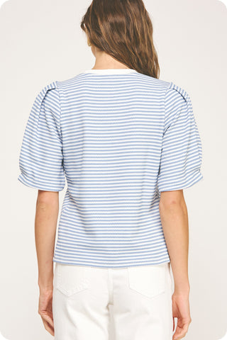 Hooked On Herringbone Knit Top