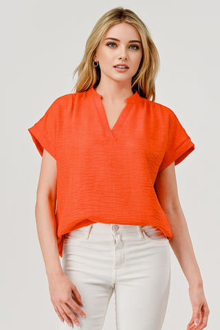 Orange Blitz Top