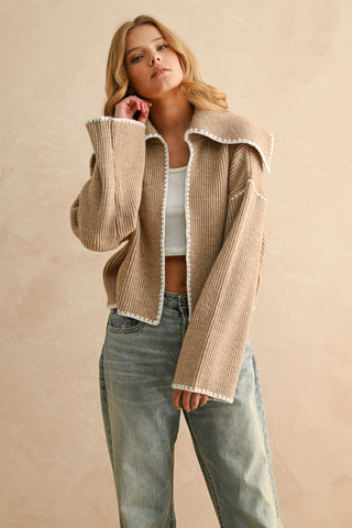 All Stitched Up Sweater Cardigan