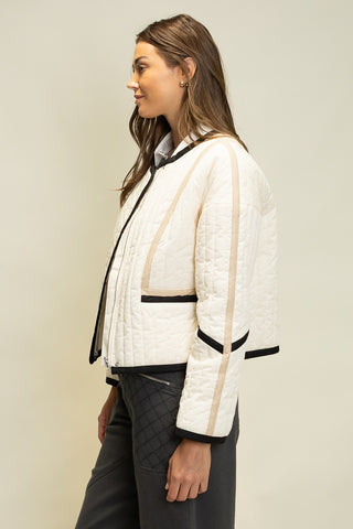 Warmly Wrapped Quilted Jacket