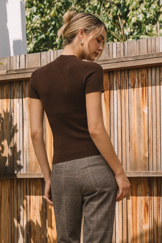 Knit Pick Short Sleeve Sweater
