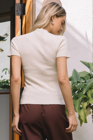 Knit Pick Short Sleeve Sweater