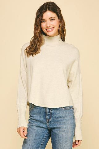 Autumn Air Knit Button Sleeved Sweater