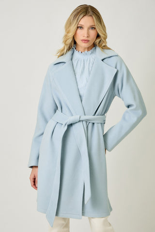 The Cozy Code Tie Waist Robe Coat