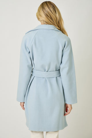 The Cozy Code Tie Waist Robe Coat