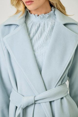 The Cozy Code Tie Waist Robe Coat