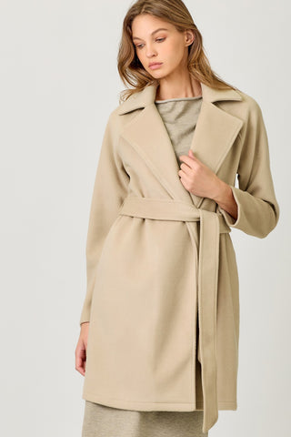 The Cozy Code Tie Waist Robe Coat