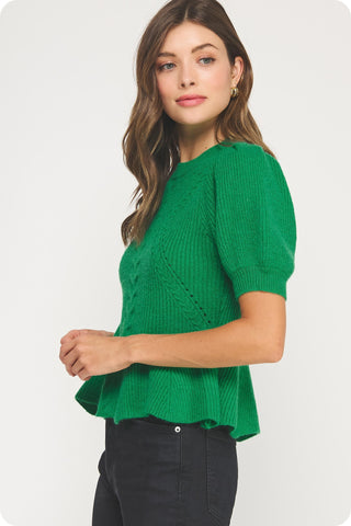 Send Up A Flare Knit Top