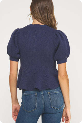 Send Up A Flare Knit Top