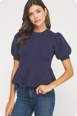 Send Up A Flare Knit Top