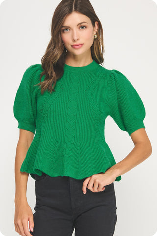 Send Up A Flare Knit Top