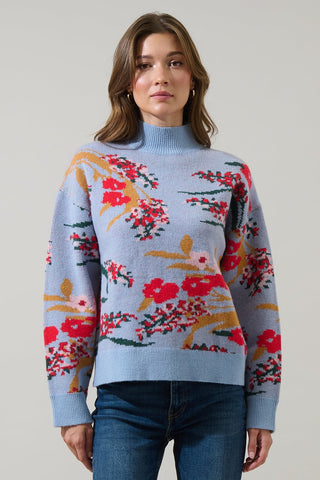 Wildflower Whisper Floral Sweater