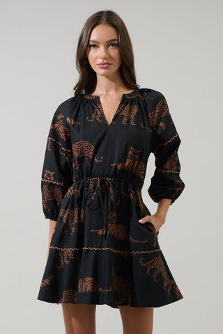 Zenzi Jungle Dabria Mini Dress
