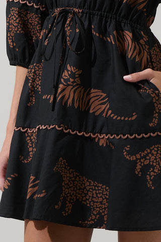 Zenzi Jungle Dabria Mini Dress