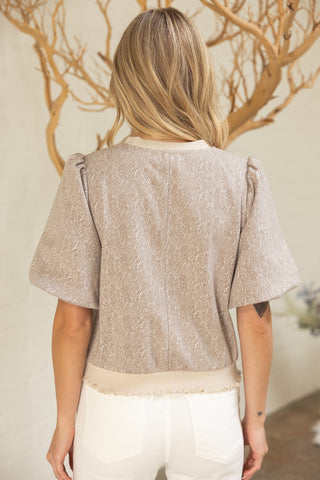 Wavy Baby Printed Knit Top