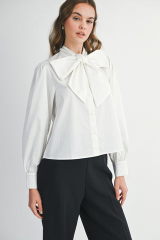 Bow My Gosh Button Up Blouse