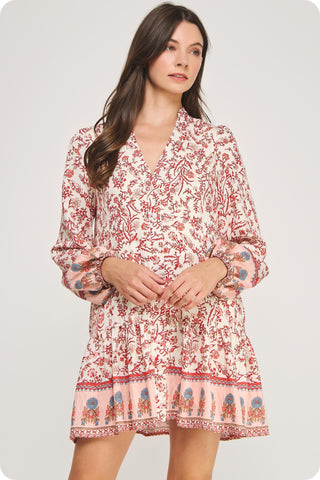 Boho Blooms Floral Print Dress