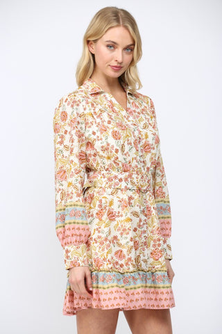 Bloom Service Tie Waist Dress