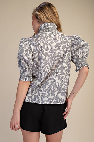 Ruffle Me This Floral Top