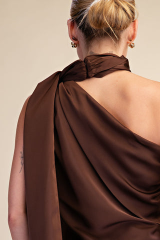 Brown Of Applause Maxi Dress