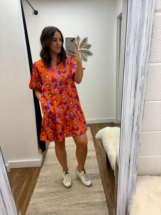 Balance Of Flower Printed Dress