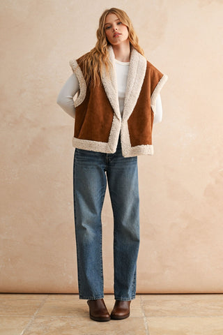 Sherpa Dreams Contrast Vest